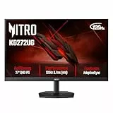 Acer Nitro KG272U G Gaming Monitor 27 Zoll (69 cm Bildschirm) WQHD, IPS, 120Hz, 1ms(VRB), DP 1.2, 2xHDMI 2.0, AdaptiveSync