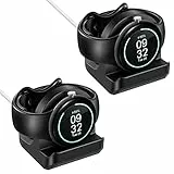 2 Stück Ladestation Kompatibel für Google Pixel Watch, FYOUNG Silikon Ladeständer Ständer, Halterung Station- Schwarz (Ladekabel Nicht Enthalten)