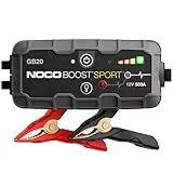 NOCO Boost GB20: 500A UltraSafe Starthilfe Powerbank – 12V Lithium-Starthilfegerät & Starterkabel – Tragbarer Booster für Benziner bis 4,0L