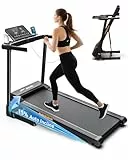 Laufband für Zuhause Klappbar, 15% Automatische Steigung, 1-14 km/h Laufband mit Steigung, 3 PS Walking Pad mit LED Anzeige, 12 Trainingsprogrammen, 136kg Nutzergewicht