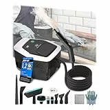 16-IN-1 Dampfreiniger Handgerät【Batterieloser Stufengriff mit deutscher CTL-Technik】【99,99% Keimreduktion-Deutsche SPJ Spitzentechnik】Dampfreiniger für Alles,Steam Cleaner für Boden, Küche etc.(1.8L)