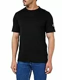 Calvin Klein Herren T-Shirt Kurzarm Badge Regular Tee Rundhalsausschnitt, Schwarz (Ck Black), XL