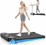 HomeFitnessCode Walking Pad Laufband mit Neigung - Laufpad für Zuhause Steigung Walkpad Untertisch Elektrisch 1-8 KMH Walking Band Gehband, Schwarz