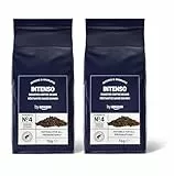 by Amazon Intenso Kaffeebohnen, dunkel geröstet, 2 kg (2 Packungen à 1kg) – Rainforest Alliance Certified