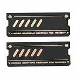 Annadue Speicher RAM Kühler, Graphen Beschichtung Reines Kupfer Speicherkühlkörperkühlung für Laptop RAM DDR5 DDR4 Arbeitsspeicher, Geeignet für M.2 Steckplatz