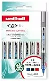 uni-ball Etui 8 Roller Flüssigtinte UB-157 Grundfarben
