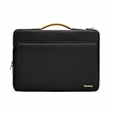 tomtoc 360° Laptoptasche für 17,3 Zoll HP/Lenovo/ASUS/Dell/Acer Laptop, 17,3 MSI Gaming Laptop, 17,3 Gaming Notebook, Wasserabweisend Rundumschutz Notebook Tasche für Tägliches Pendeln, Schwarz