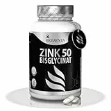 BIOMENTA Zink 50 – 365 Tabletten hochdosiert mit 50 mg reinem Wirkstoff/Tablette aus Zinkbisglycinat – vegan & teilbar - Premiumqualität