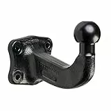 Westfalia Anschraubplatte (4-Loch) mit Kugelhals für Anhängebock (ohne Befestigungsmaterial) - Kugelabstand horizontal 150mm / D-Wert 17,5 kN / Lochdurchmesser 10,5 mm / Lochbild 83x56mm