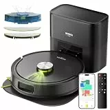 MONSGA Saugroboter mit Wischfunktion 8000PA, Staubsauger Roboter mit Absaugstation 4L, LiDAR Navigation,Dual Anti-Tangle,4-in-1 Saug und Wischroboter ideal für Teppich Tierhaare, APP Steuerung Schwarz