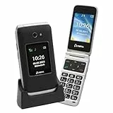 Olympia Vitus 2G Seniorenhandy | Klappbar mit Großtasten | Hörgerätekompatibel | Smartphone für Senioren | Notruftaste & SOS-Funktion | Farbdisplay | Kamera | Taschenlampe | Langlebiger Akku | Schwarz