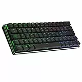 Cooler Master SK622 Gaming-Tastatur, 60%-Konfiguration, mechanische Schalter mit niedrigem Profil, RGB-Beleuchtung, Bluetooth-& Kabelverbindung, Apple/PC/Smartphone-kompatibel - FR Layout