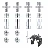 OTraki 16 Stück Kamera Schraube 1/4'' auf 3/8'' Stativschraube 1/4 auf 1/4 Gewinde Halterung Schrauben Set, Metal Camera Screws Komplett für Kamera/Stativ/Monopad/Kugelkopf/Licht Standplatz