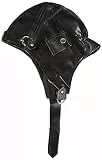 W WIDMANN MILANO Party Fashion 3319P - Fliegerhut, schwarz, Kostümaccessoire, Fliegerkappe, Pilot, Mottoparty, Karneval