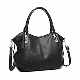 Miss Lulu Handtasche Damen groß Shopper Tasche Tote Bag Henkeltasche Weichen PU Leder mittelgross Umhängetasche