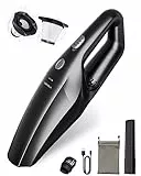 TEMOLA Handstaubsauger Akku Kabellos, Auto Zubehör Innenraum Autostaubsauger Wiederaufladbar Mit HEPA Filter, Mini Staubsauger Stark Auto Gadget Für Frauen Und Herren