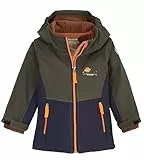 first instinct by killtec Kinder Softshelljacke/Outdoorjacke mit Kapuze FIOW 5 MNS SFTSHLL JCKT, dunkeloliv, 110, 42116-000