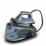 Rowenta Force Pro 300 Dampfbügelstation, 2400 Watt, 6,1 bar Pumpendruck, 110 g/min kontinuierliche Dampfabgabe, 320 g/min Dampfstoß, Eco-Modus, Vertikaldampf, schnell und effizient, Blau, VR5431F0