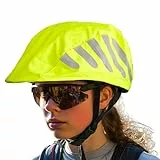 REEFLEXX Helmüberzug – Wasser- und Winddicht, Universalgröße, Neon Gelb mit Reflektoren für Maximale Sichtbarkeit bei jedem Wetter