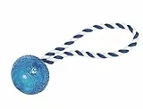 Nobby TPR Ball mit Seil, blau, 26 cm, Ø 7 cm
