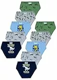 LOREZA ® 10 Pack Jungen Slips aus Baumwolle Unterhosen (116-128 (6-7Jahre), Modell 6)