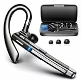 Headset Bluetooth 6.1 CVC8.0 Noise Cancelling In Ear Kopfhörer 100 Std Kabellos Kopfhörer mit Dual Mikrofon LED Ladebox Zwei-Geräte-Verbindung Freisprech Handy Ohrhörer für Autofahren/Business/Büro