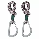 LÄSSIG Kinderwagenbefestigung (2 Stk.) Karabinerhaken Kinderwagenhaken Einkaufshaken/Stroller Hooks Cord green/lavender/deep red