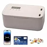 HOVCEH Zeitschloss Box, Timer Abschließbare Box, 23.9 * 13.1 * 9.6 cm Medikamentenbox Abschließbar, Handy Safe, Time Lock Box für Medikamenten Aufbewahrung, Telefon, Lebensmittel, Schreibtisch
