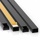 CILSON Kabelkanal 20 m | 20x 1 m Lang, 30X20 mm Breite x Höhe, Schwarz, Selbstklebend, Wand- und Deckenkanal mit Bodenlochung, Kabelleiste, Kabelschutz, Schreibtisch