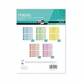 Maildor AE116O Packung mit 20 Bögen Stickers in Format DIN A5, 14,8 x 21cm, ideal für Kinder ab 2 Jahren, 1 Pack, Edelsteine