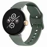 Vancle Armband für Google Pixel Watch 1/2/3 41mm Armband Damen Herren,Silikon Ersatzarmband Uhrenarmband für Google Pixel Watch 3/2/1(Grün)