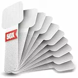 LABEL THE CABLE Selbstklebende Kabelhalter mit Klettverschluss für das Perfekte Kabelmanagement - Kabel Organizer für Wand und Schreibtisch/LTC WALL Straps 50 Stück Schwarz PRO 3110