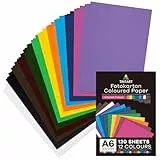 Tritart Fotokarton A6 bunt 300g/m² - 120 Blatt buntes Papier - Karteikarten A6 - Pappe zum Basteln - Bastelpapier Set - Fest und Stabil - Tonpapier Bastelkarton - Farbiges Papier