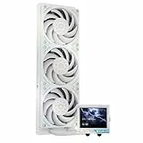 Thermalright TR Mjolnir Vision 360 UB PRO ARGB Weiß CPU-Aio-Kühler,360-Spezifikation Wasserkühlersystem mit Inline-Lüfter, 3,5' LCD-Bildschirm mit 640x480 Auflösung für AM4/AM5; Intel lga1700/1851