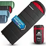 NORDMUT® Deckenschlafsack Erwachsene mit Zwei-Wege YKK-Reißverschluss – kleines Packmaß & Ultraleicht 1600g – 3-Jahreszeiten (250 GSM) – Schlafsack für Camping, Outdoor & Festivals (Anthrazit)