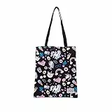 Oh My Pop! Illusion-Shopping Bag Einkaufstasche, Schwarz