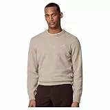 Hackett London Herren Lammwolle Crew Pullover, Braun (Tan), S