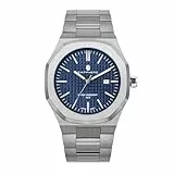 SAPPHERO Uhren Herren Edelstahl 50M Wasserdicht Armbanduhr Herren Klassisch Luxus Analog Quarz Herrenuhren mit Kalender Elegantes Geschenk für Männer