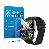 MIHENCE Schutzfolie für Y66 / P99 1,96'' Smart Watch, TPU HD Displayschutzfolie Kompatibel für Jugeman/Coucur/Zakotu/Fempoin 1,96'' Smartwatch [ 6 Stück ]