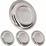 KS TOOLS Edelstahl-Magnet-Teller, Ã˜ 15 cm (Packung mit 4)