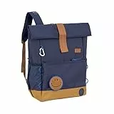 LÄSSIG Kinderrucksack mit Brustgurt Freizeitrucksack wasserabweisend, 12 Liter/Medium Rolltop Backpack navy