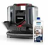 CLEANmaxx Teppichreiniger und Polsterreiniger Kompakt Plus | Waschsauger inkl. EASYmaxx Teppichreiniger Mittel | Nasssauger und Reiniger für Waschsauger, geeignet für Sofa, Auto, Teppich, Polster etc.