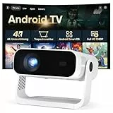 2026 Neuer Smart Mini Beamer Integrierte APP, Android 14, Full HD 1080P, unterstützt 4K-Decodierung, 20000 Lumens, Automatische Trapezkorrektur, WiFi6 & BT5.2 ，Beamer 4K Heimkino für Handy/HDMI/PC