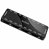 PWM-Gehäuselüfter-Hub, PCCOOLER adressierbarer 5V 3Pin ARGB & 12V 4Pin PWM 2-in-1 RGB-Gehäuselüfter-Hub mit versteckter Magnetbasis und SATA Power 16 Port, unterstützt 8 Computer-CPU-Lüfter-Splitter