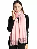 Arctic Penguin Pashmina Schal Kaschmir Stolen Damen Schultertuch für Frauen Hochzeit Kaschmirschal Herren Umschlagtuch Winter/ (Pink)