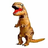 Poptrend Aufblasbare Dinosaurier Kostüm für Erwachsene Kinder, lustiges Aufblasbares T-Rex Kostüme zum Aufsitzen, Halloween Dinosaurier Kostüme für Damen Herren Cosplay Kostüme (Erwachsener)
