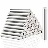 40 Stück Zylinderstifte Ø6x40mm, 304 Edelstahl Zylindrischer Stifte, Regalbodenträger Regalstützen Stifte, Bodenträger Stiftemetall Regalstifte, Regalbodenstifte Zylindrische für Türen Fenster