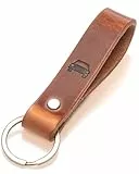 ELBERCRAFT® Schlüsselanhänger Leder Auto – Autoschlüsselanhänger Geschenk für Autoliebhaber, Autofans & Männer | Echtleder braun, pflanzlich gegerbt, Made in Germany