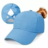 outfit spring Basecap Damen Pferdeschwanz Baseballkappe Frauen Sommer Schnell trocknende Masche Atmungsaktiv Criss Cross Sport Kappe Damen
