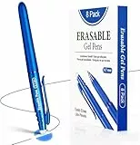 YYSHUS Radierbarer Kugelschreiber, Gelstifte Radierbar, Erasable Pens,8 Stück Tintenroller Radierbar Set, 0.7mm Blau Löschbare Stifte, Stifte zum Wegradieren für Studenten und Bürobedarf